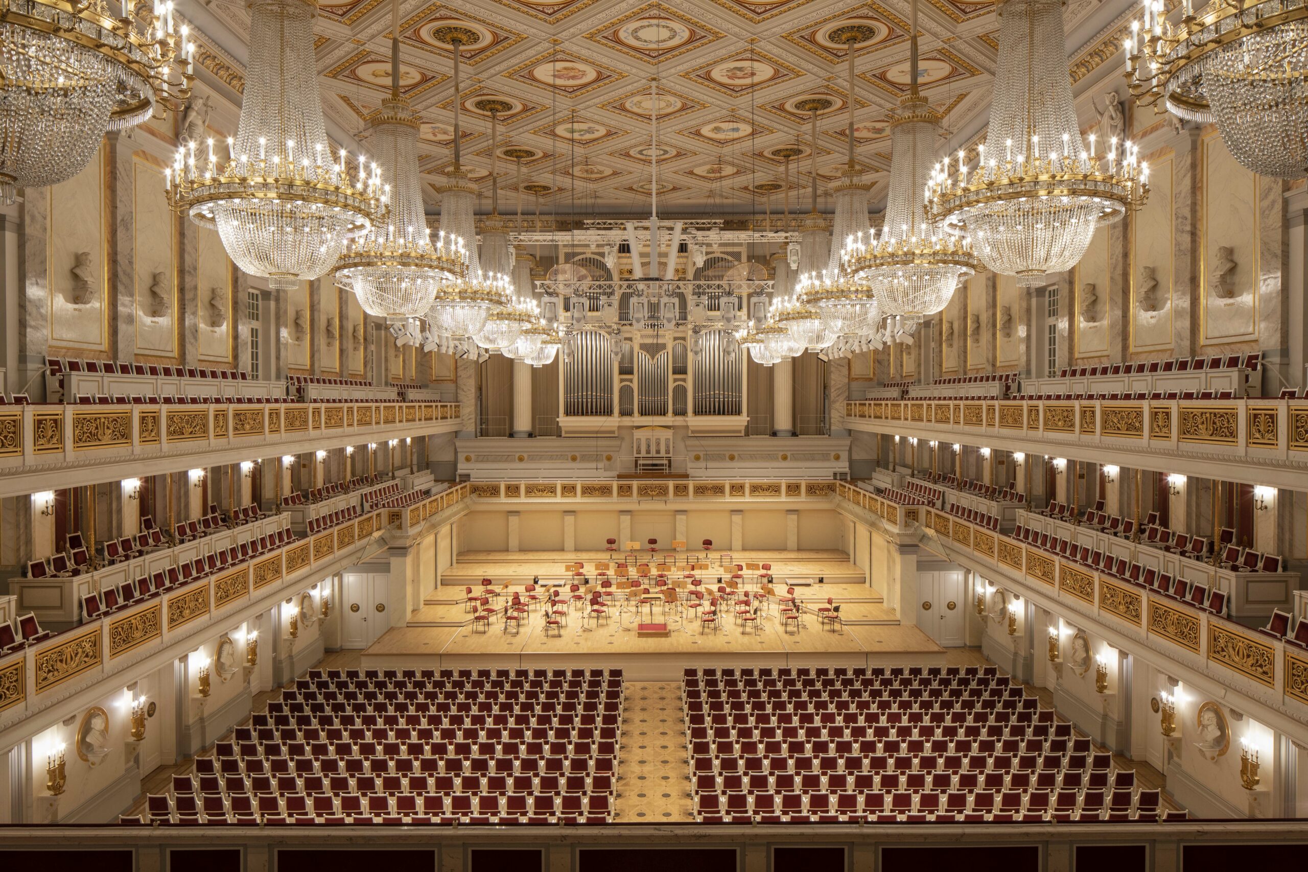 Der leere Konzertsaal im Konzerthaus Berlin