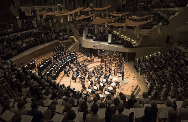 Foto Blick in die Philharmonie beim Mitsingkonzert 2016